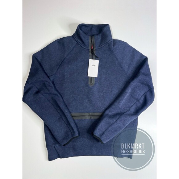 Nike Sportswear Tech Fleece Sweatshirt Blue 1/2 ZipFB7998-473 Size M